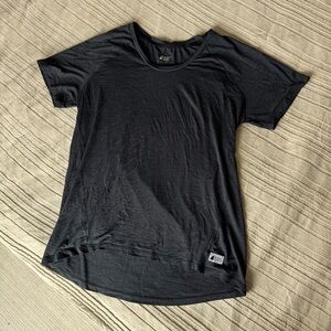 Women's Black Short Sleeve Crew Tee